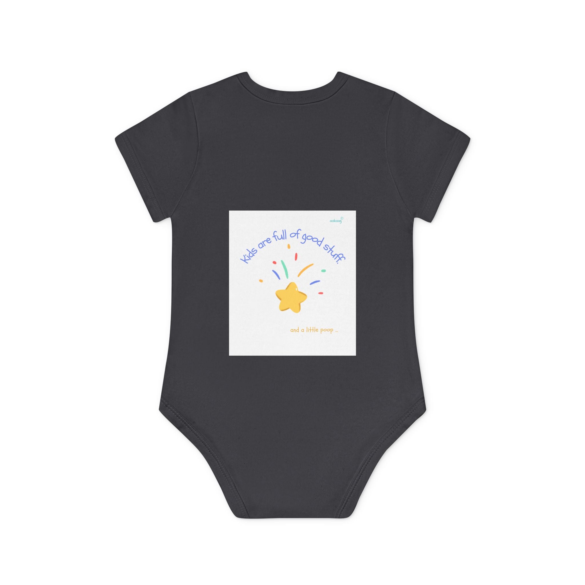 Baby Bodysuit — Cute Solar System & 'You Are the Kind of Good Stuff' Organic Short Sleeve