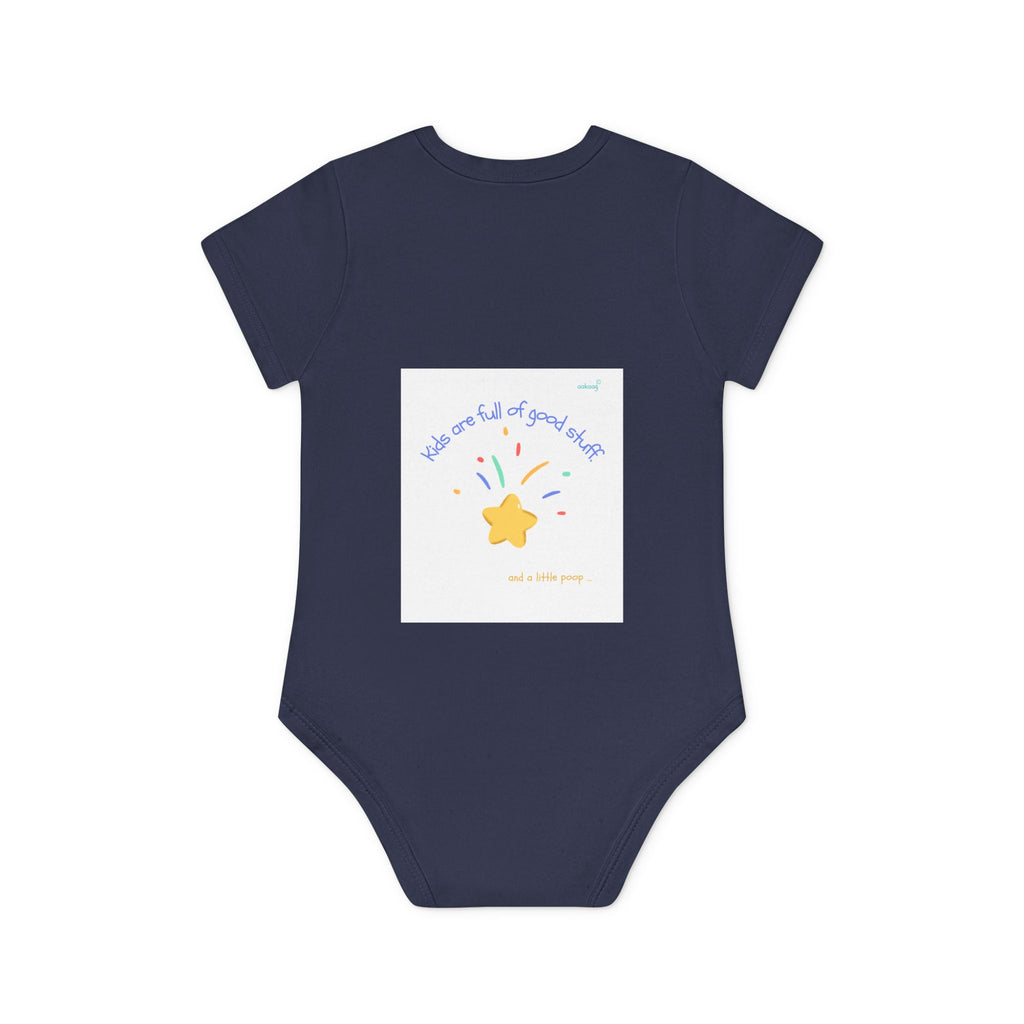Baby Bodysuit — Cute Solar System & 'You Are the Kind of Good Stuff' Organic Short Sleeve