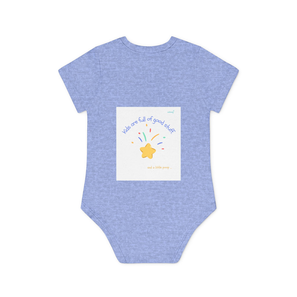 Baby Bodysuit — Cute Solar System & 'You Are the Kind of Good Stuff' Organic Short Sleeve