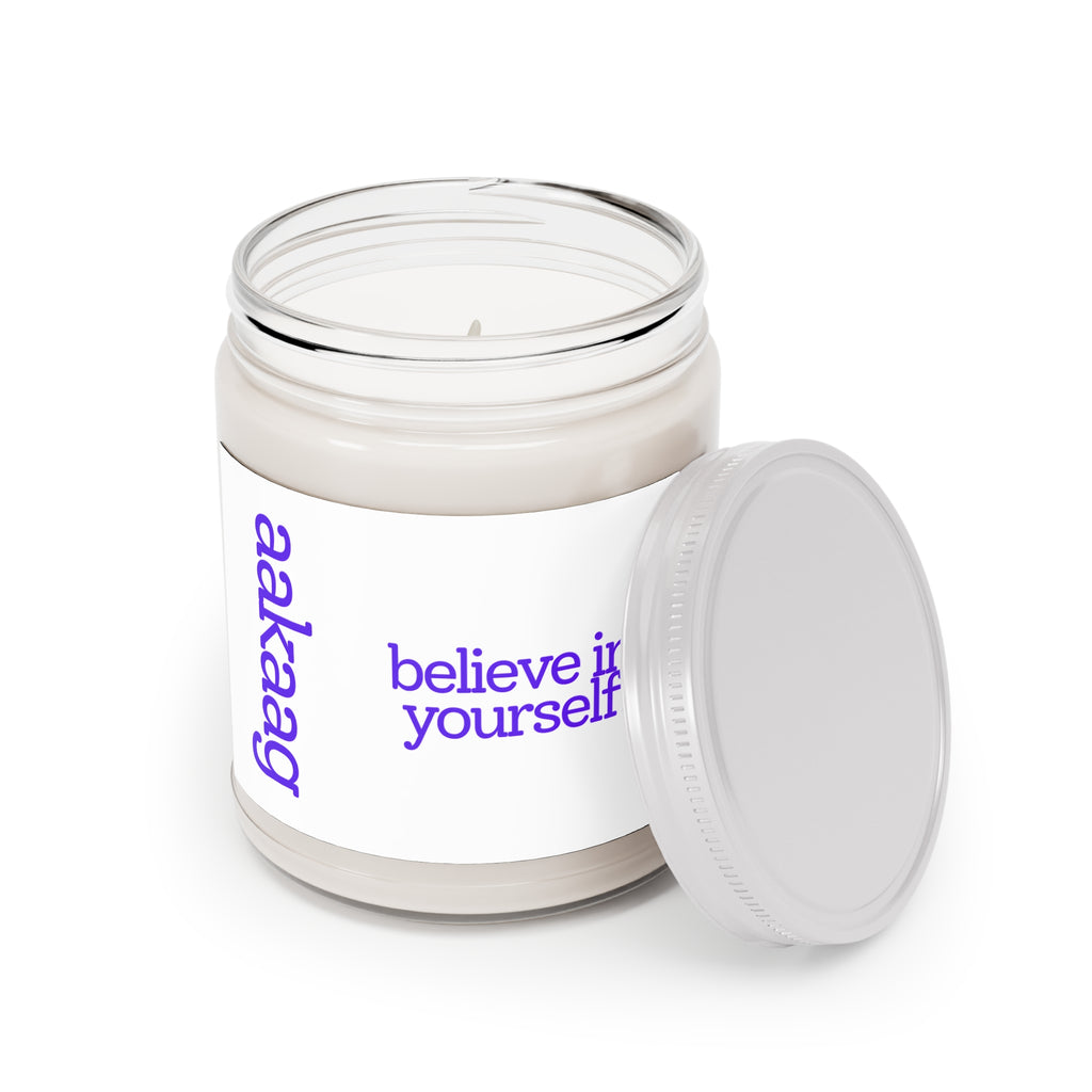 Believe In Yourself Scented Soy Candle — 9oz Motivational Jar